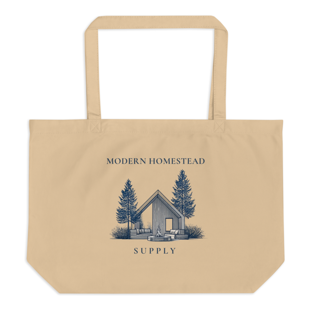 Modern Homestead Supply Large Premium Organic Tote Bag