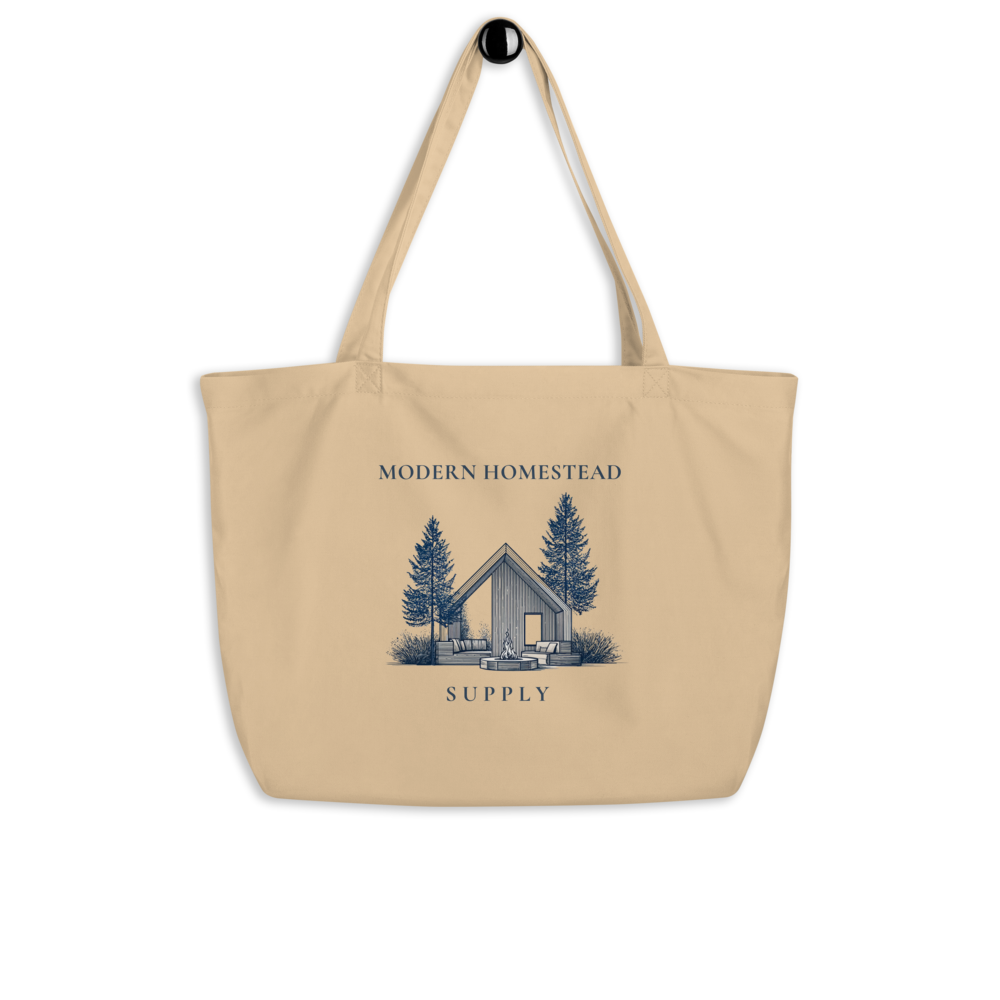 Modern Homestead Supply Large Premium Organic Tote Bag