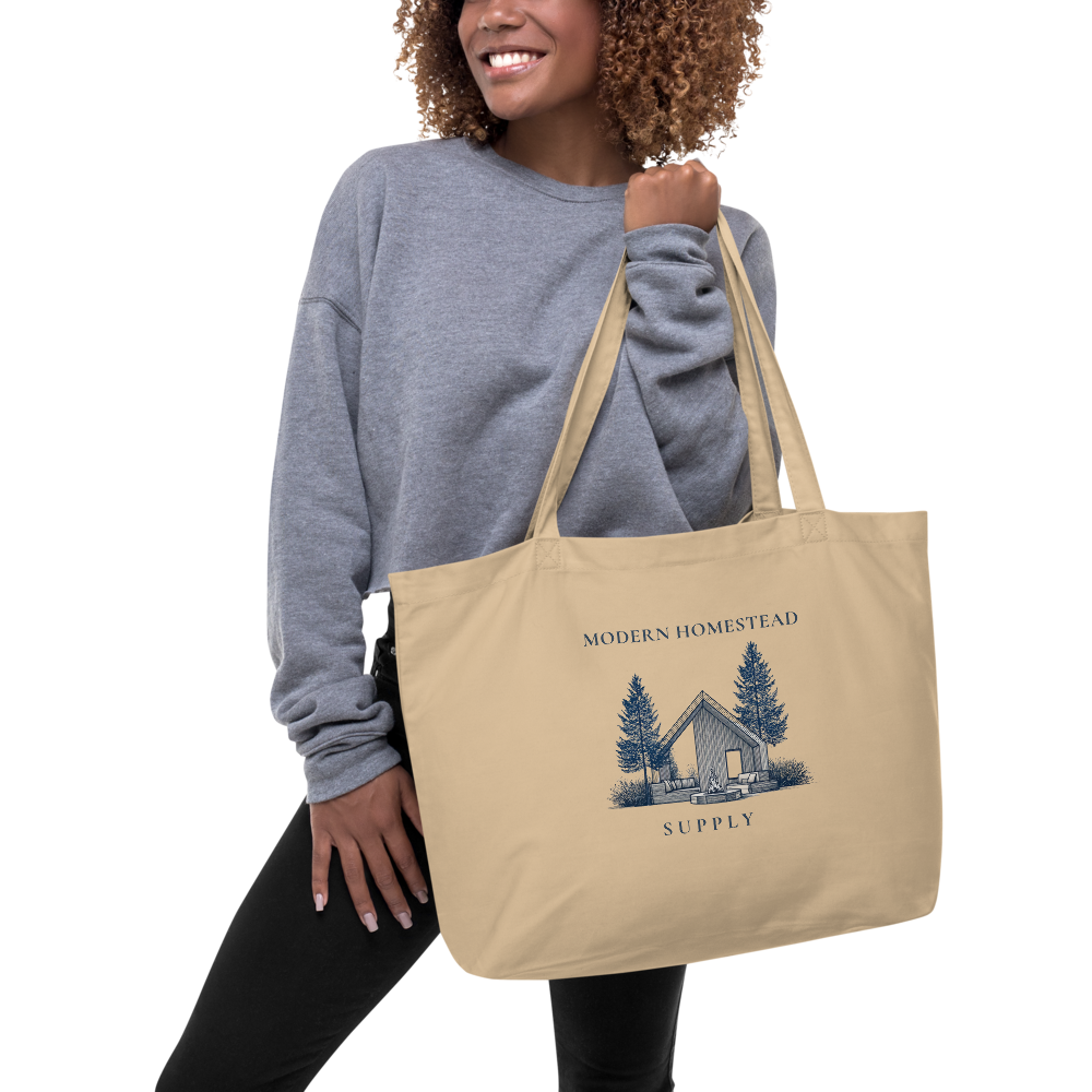 Modern Homestead Supply Large Premium Organic Tote Bag