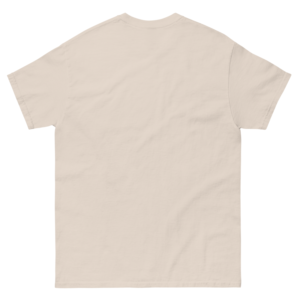Beige t-shirt on a white background